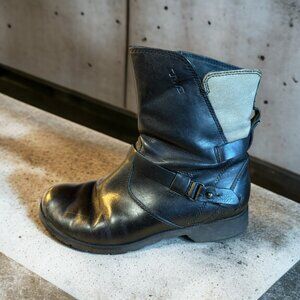 Teva Women's Black De La Vina Le Leather Ankle Side Zip Chelsea Boots size 6.5